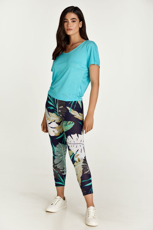 Leaf Print Leggings