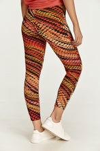 Load image into Gallery viewer, Red Multi-Coloured Print Leggings