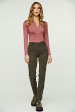 Load image into Gallery viewer, Khaki Fitted Full Length Pants