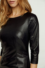 Load image into Gallery viewer, Black Stitch Detail Fitted Dress