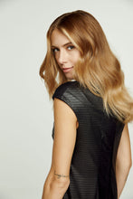 Load image into Gallery viewer, Black Sleeveless Stitch Detail Dress