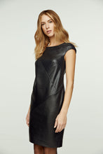 Load image into Gallery viewer, Black Sleeveless Stitch Detail Dress