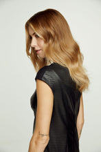 Load image into Gallery viewer, Black Sleeveless Stitch Detail Dress