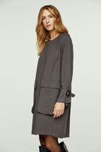 Load image into Gallery viewer, Dark Grey Pocket Detail Tencel Dress