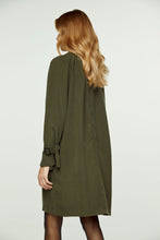 Load image into Gallery viewer, Khaki Pocket Detail Tencel Dress
