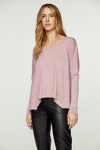 Load image into Gallery viewer, Pink Knit Handkerchief Hem Top