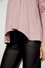 Load image into Gallery viewer, Pink Knit Handkerchief Hem Top