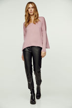 Load image into Gallery viewer, Pink Knit Handkerchief Hem Top