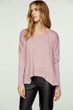 Load image into Gallery viewer, Pink Knit Handkerchief Hem Top