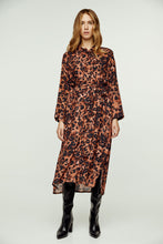 Load image into Gallery viewer, Animal Print Midi Dress with Side Slits