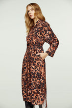 Load image into Gallery viewer, Animal Print Midi Dress with Side Slits