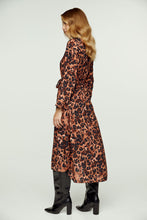 Load image into Gallery viewer, Animal Print Midi Dress with Side Slits