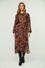 Load image into Gallery viewer, Animal Print Midi Dress with Side Slits