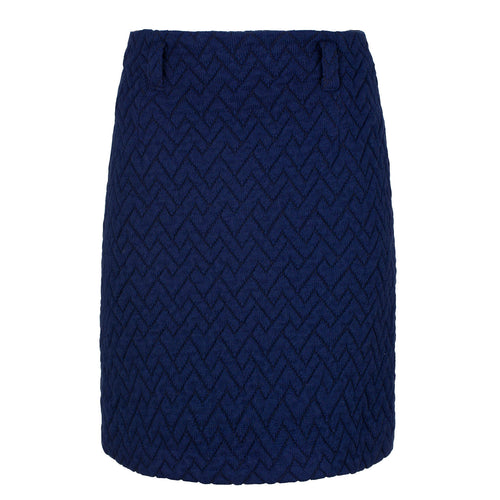 Jacquard Wool Coat Fabric Mini Skirt