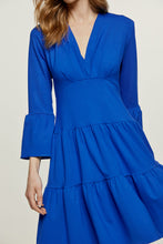 Load image into Gallery viewer, Royal Blue Jersey Tiered Dress