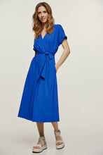 Load image into Gallery viewer, Royal Blue Belted Midi Dress