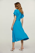 Load image into Gallery viewer, Turquoise Knot Detail Midi Dress
