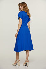 Load image into Gallery viewer, Royal Blue Knot Detail Midi Dress