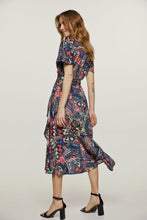 Load image into Gallery viewer, Print Ruffle Detail Wrap Dress
