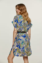 Load image into Gallery viewer, Paisley Print Dress with Slits