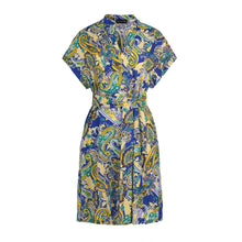Load image into Gallery viewer, Paisley Print Dress with Slits