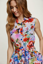 Load image into Gallery viewer, Floral Sleeveless Dress with Belt