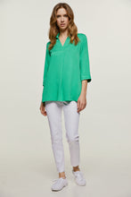 Load image into Gallery viewer, Green V Neck Top