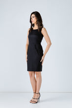 Load image into Gallery viewer, Black Sleeveless Tulip Dress