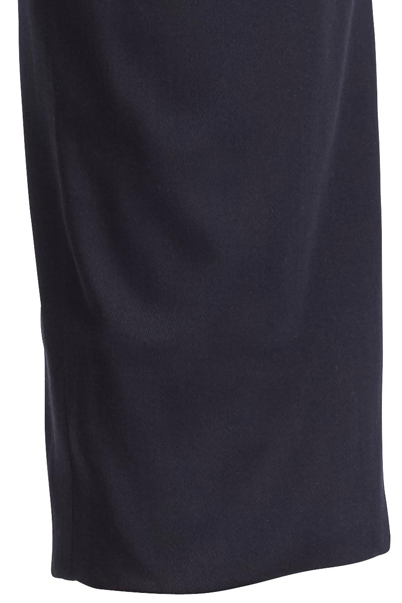 Fitted Stretch Trousers Navy