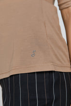 Load image into Gallery viewer, Short Sleeve Light Brown Top