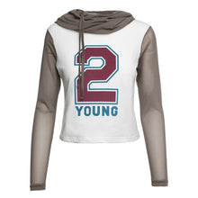 Load image into Gallery viewer, Sporty Hooded Crop Top