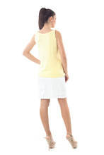 Load image into Gallery viewer, Sleeveless Pleat Detail Top yellow