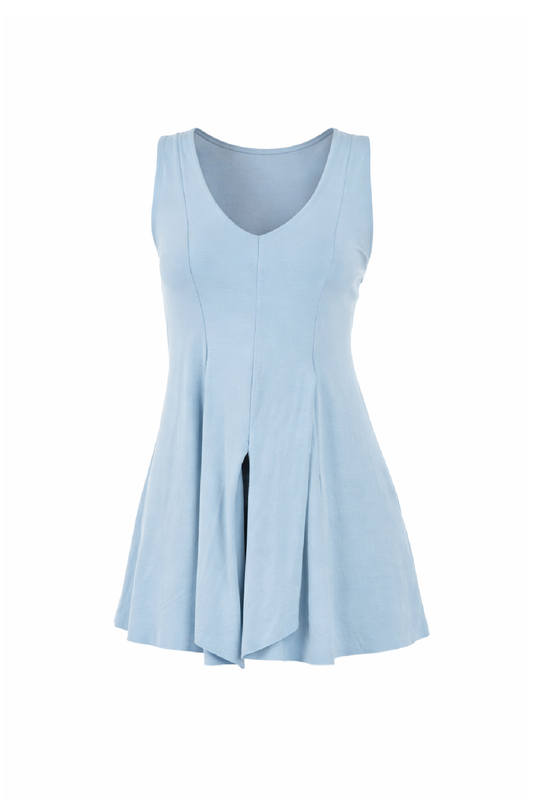 Sleeveless Seamed Top