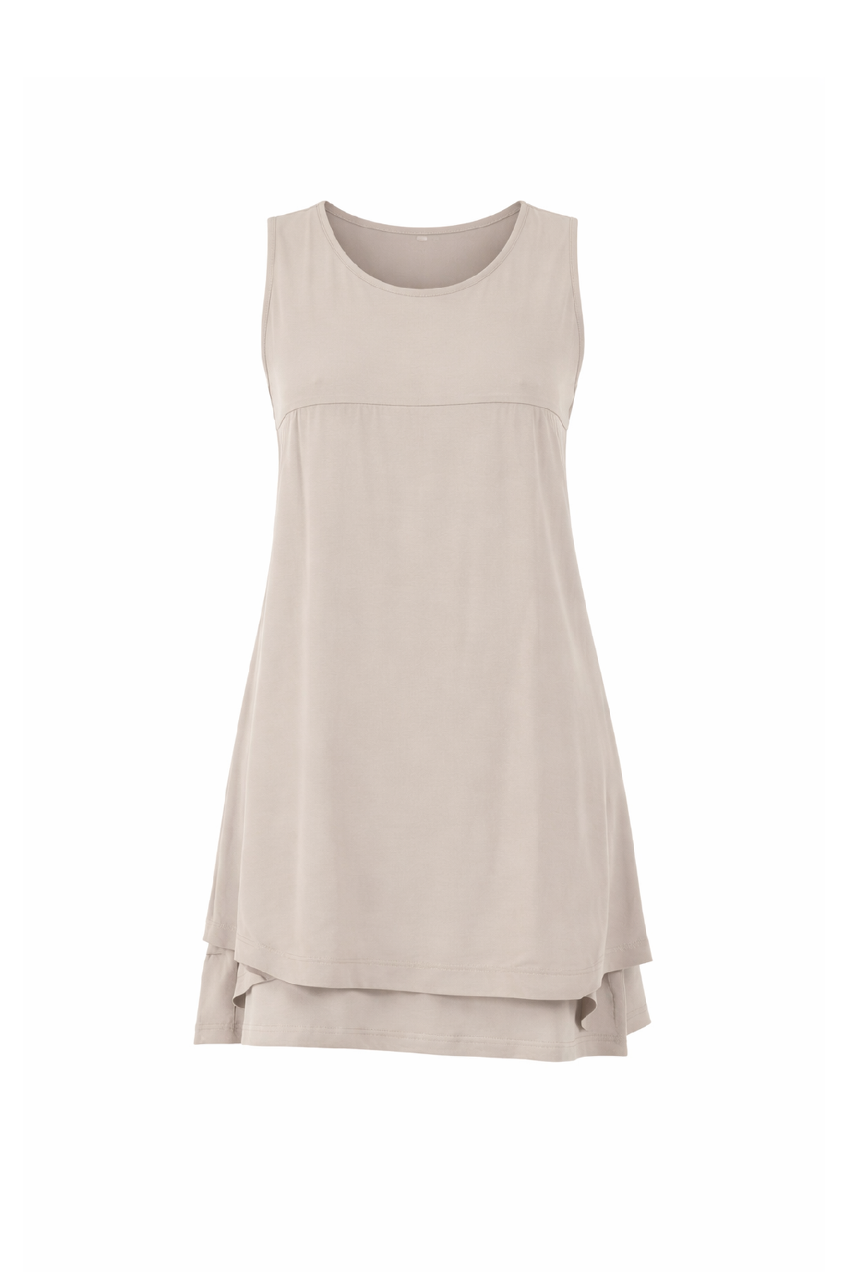 Conquista Φόρεμα Midi Casual Αμάνικο Μονόχρωμο Βισκόζη Ανθρακί C121-156-51