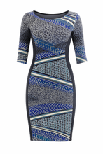 Load image into Gallery viewer, Print and Panel Stretch Dress