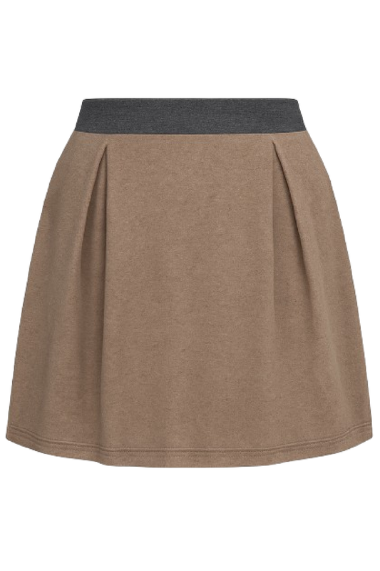 Beige Mini Skirt