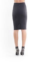 Load image into Gallery viewer, Pencil Skirt Anthracite in Stretch Fabric