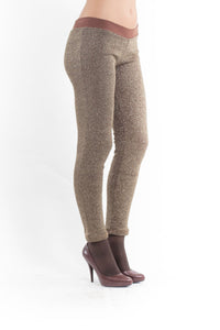 Lurex Leggings brown