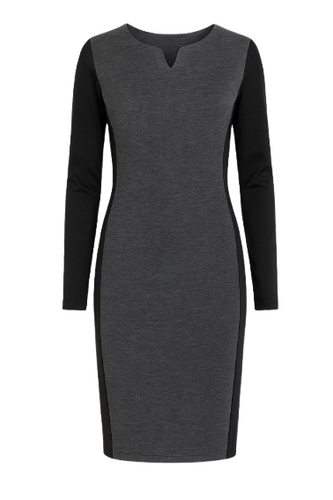 Wool Blend Straight Dress