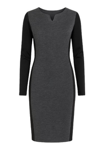 Wool Blend Straight Dress