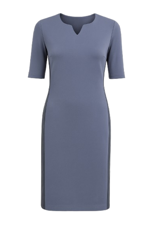 Stretch Fabric Shift Dress