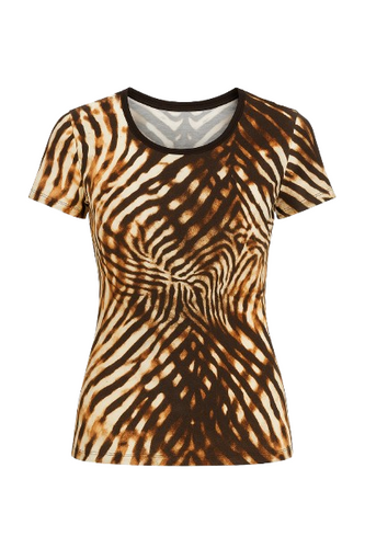 Animal Print Short Sleeve Tee