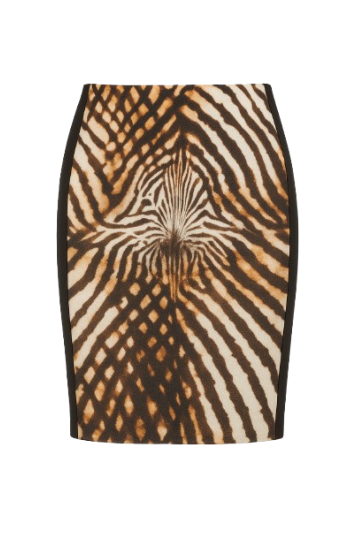 Conquista Φούστα Midi Εφαρμοστή Animal Print Εμπριμέ Καλοκαιρινή Βισκόζη Πολύχρωμη C140-116-99