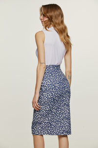 White Sleeveless V-Neck Jersey Top – Stretch Fabric