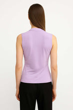 Load image into Gallery viewer, Lavender Draped V-Neck Sleeveless Top