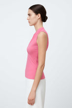 Load image into Gallery viewer, Sleeveless Draped V-Neck Top in Pink