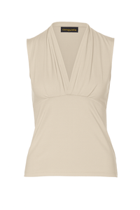 Gathered Detail Sleeveless Shirt