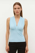 Load image into Gallery viewer, Sky Blue Viscose-Blend Jersey Top