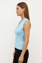 Load image into Gallery viewer, Sky Blue Viscose-Blend Jersey Top