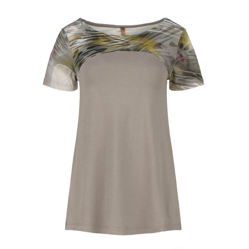 Animal Print Detail Top